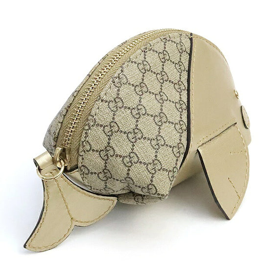 GUCCI Whale Micro GG Leather PVC Case Beige Size ONE SIZE