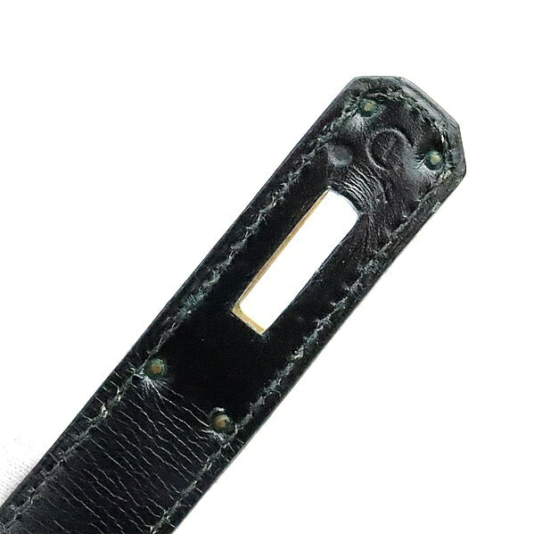 HERMES Vintage Kelly 28 Boxcalf Black GHW Handbag Size ONE SIZE