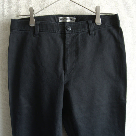 Issey Miyake Straight Zip Cuff Pants Black Size 3