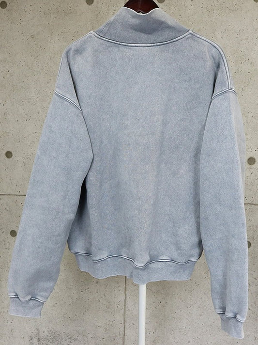 ALEXANDER WANG High Neck Cotton Blend Sweatshirt Gray Size L