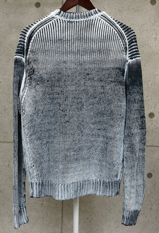 Acne Studios 25AW Cotton Knit Sweater White/Black Size S