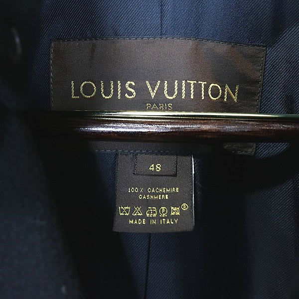 Louis Vuitton 100% Cashmere Peacoat Black Size 48