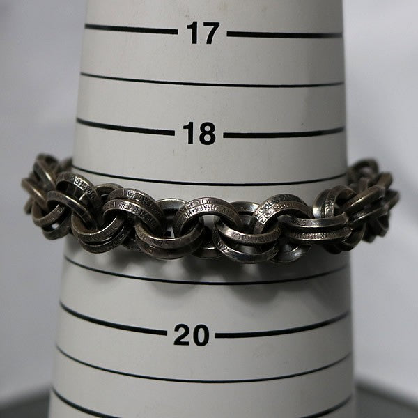 CHROME HEARTS Double B Ring Bracelet Silver Size ONE SIZE