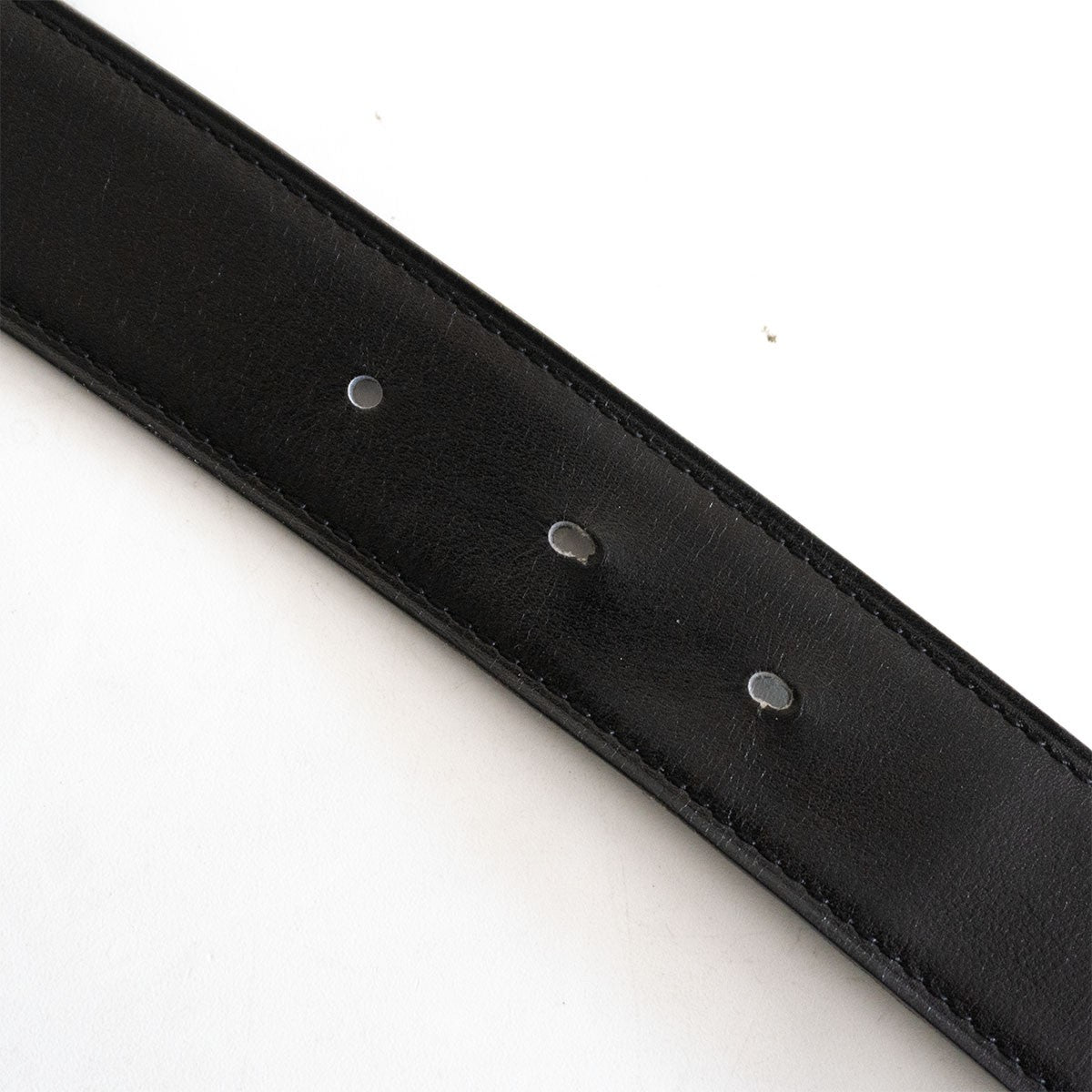 Hermes Reversible Leather Belt Black x Gray Size 100