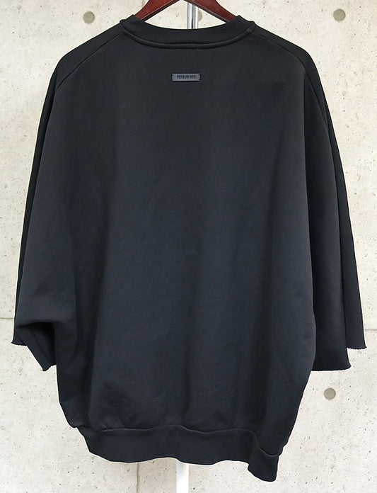 FEAR OF GOD 26SS Cut Sleeve Sweatshirt Black Size L