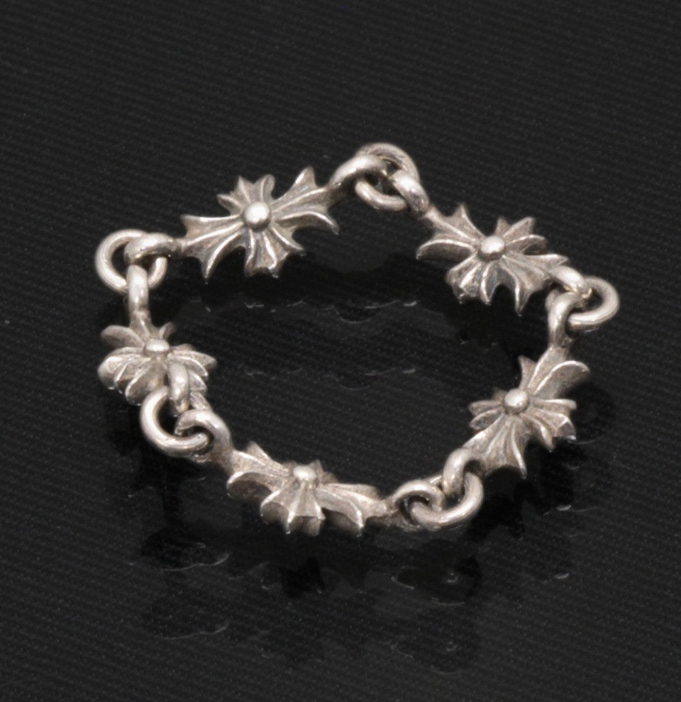 CHROME HEARTS Tiny E CH Plus 5 Silver Ring Size ONE SIZE