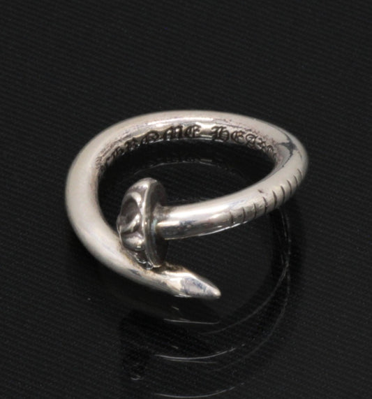 CHROME HEARTS Cross Ball Nail Silver Ring Size ONE SIZE