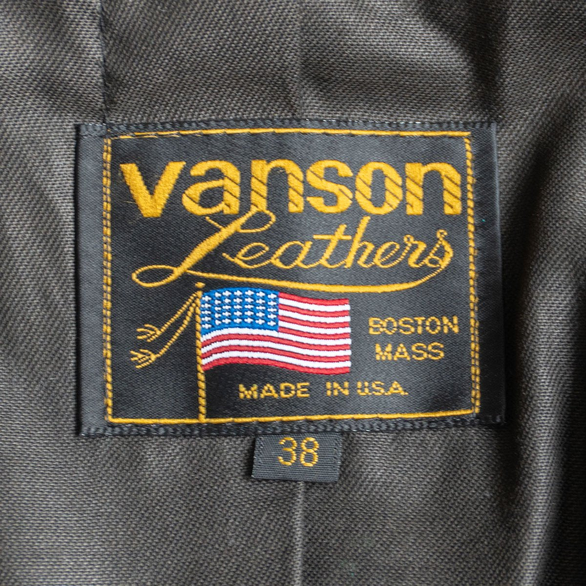 VANSON Single Rider Jacket Size 38