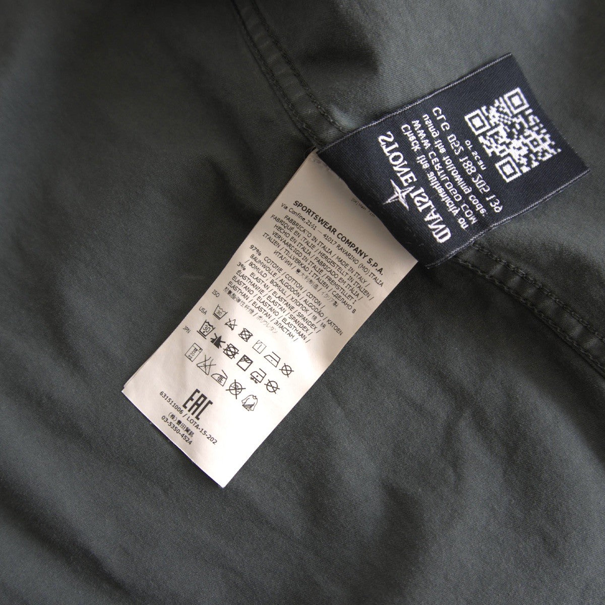 Stone Island 15AW GARMENT DYED OVERSHIRT Jacket Size S