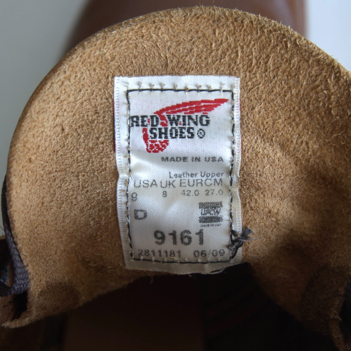 REDWING 9161 Beckman Round Boots Brown Boomer Size 9