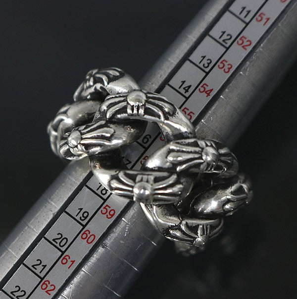 CHROME HEARTS Large Extra Fancy Ring Silver Size ONE SIZE