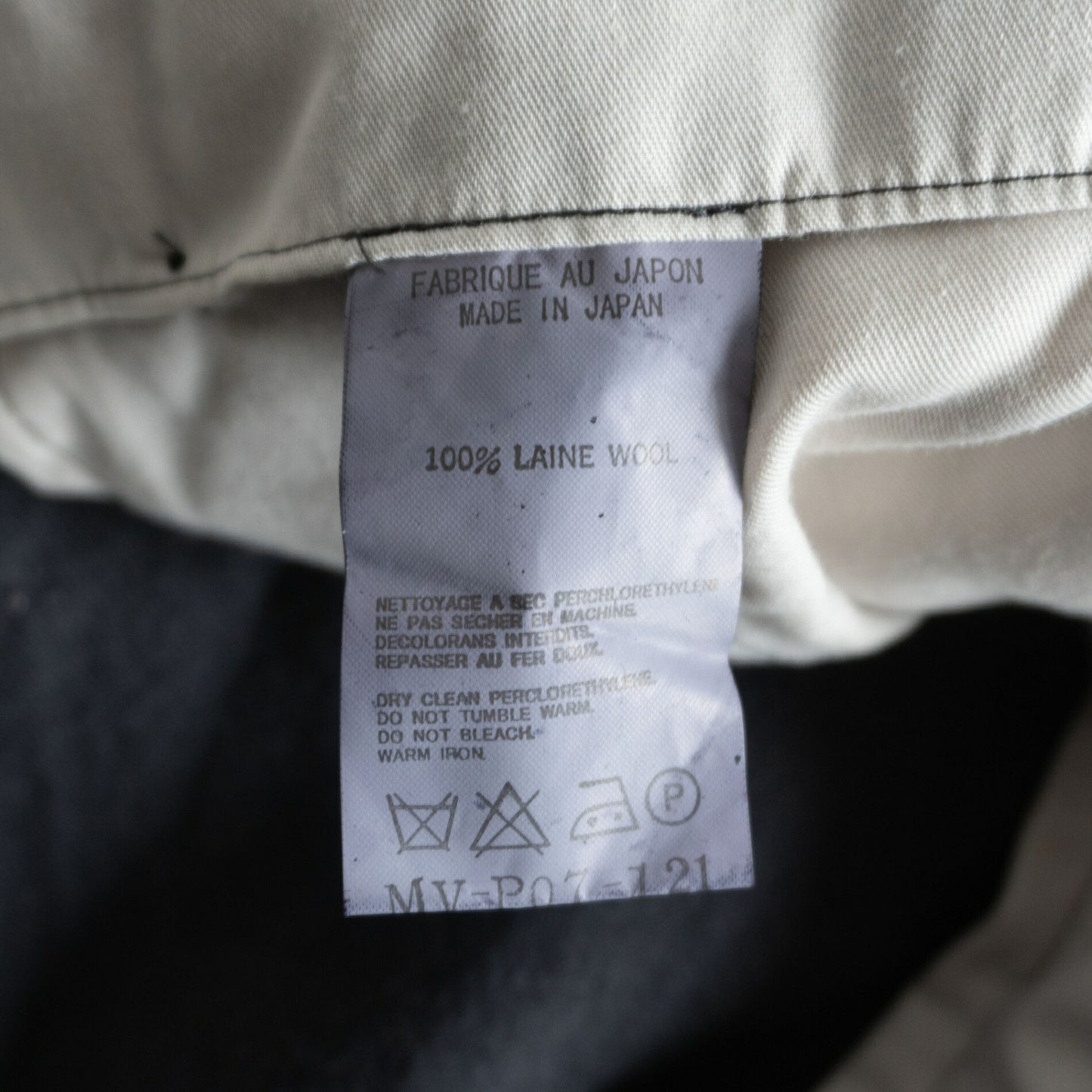 Y's for Men 90S Double-pleated side-adjuster trousers Size 2