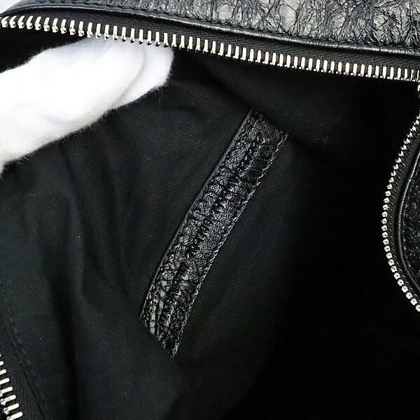 BALENCIAGA Superbusy Large Lambskin Bag Black Size ONE SIZE