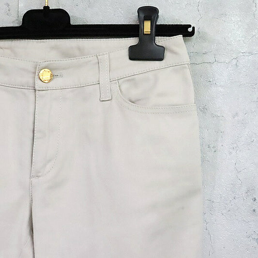 Louis Vuitton Side Panel Cotton Pants White Beige Size 34