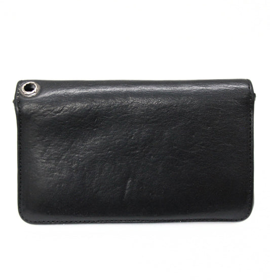 CHROME HEARTS Cross Button 1-Zip Patch Wallet Size ONE SIZE