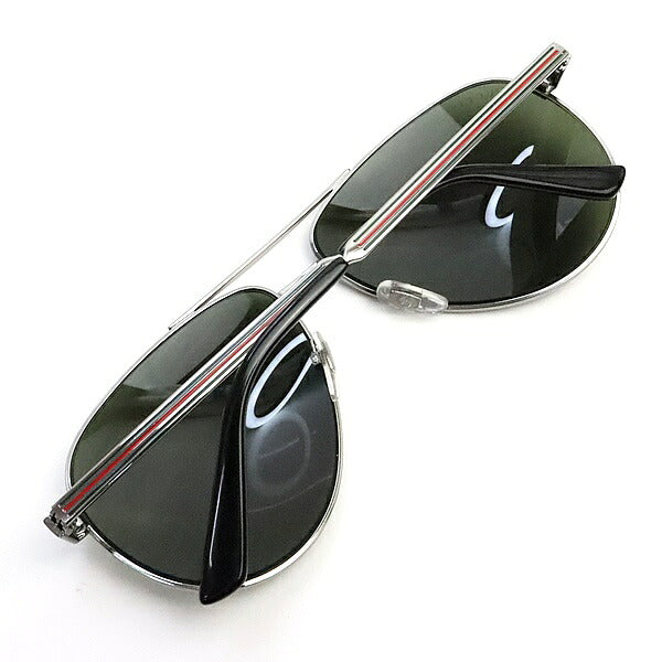 GUCCI Teardrop Sherry Line Sunglasses Silver Size 61□13-140