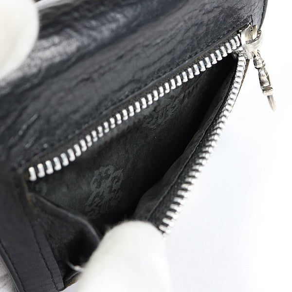 CHROME HEARTS Mini Wave Cross Button Tri-fold Size ONE SIZE
