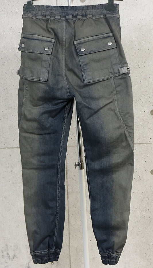 RICK OWENS 25FW BAUHAUS Cargo Pants Black Size 48