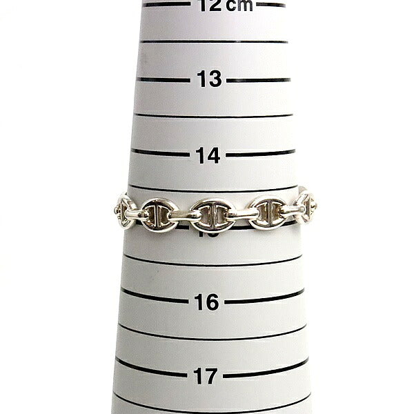 HERMES Chaine d'Ancre Enchainee Silver Bangle Size ONE SIZE