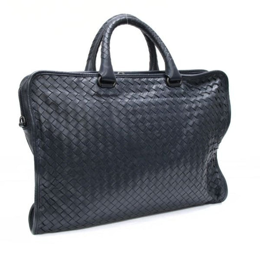 BOTTEGA VENETA Intrecciato Lambskin Bag Navy Size ONE SIZE