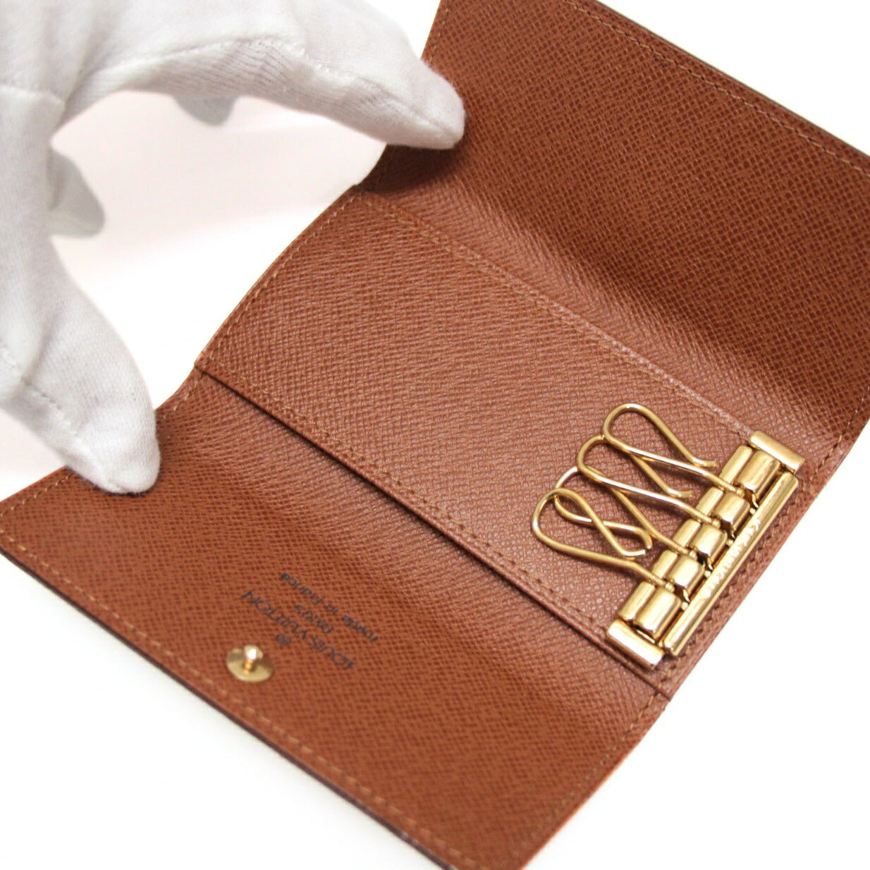 Louis Vuitton Monogram Multicles 4 Key Case Brown