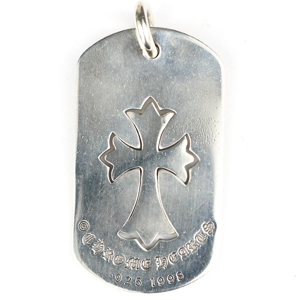 CHROME HEARTS Large Cutout Cross Pendant SV925 Size ONE SIZE