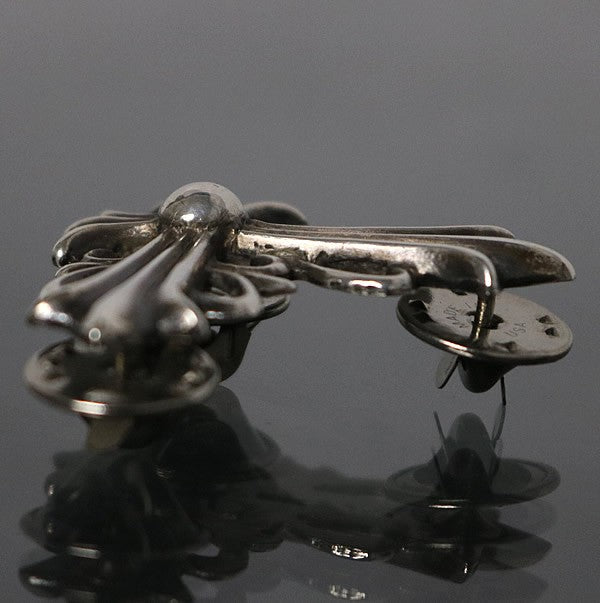 CHROME HEARTS Large Floral Cross Corner SV925 Stick Pin