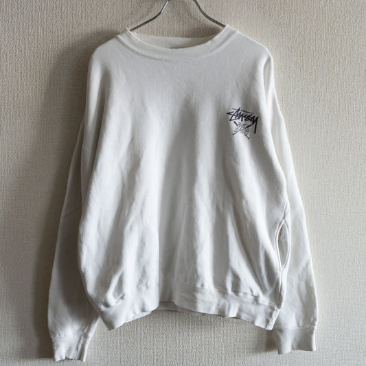 Stussy 80S Double-sided print sweatshirt Size XL