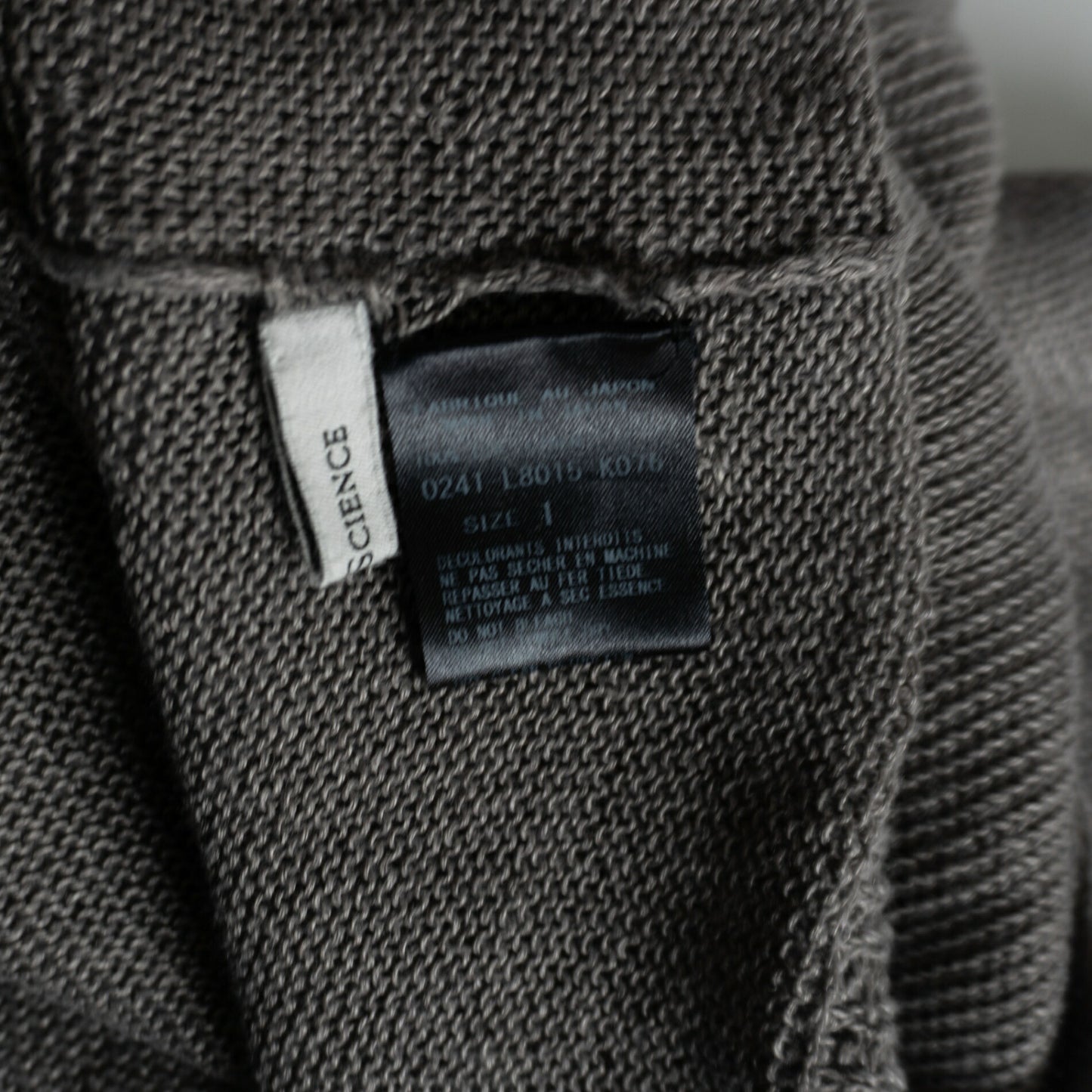 Arts & Science 24SS Linen Knit Sweater Gray Size 1