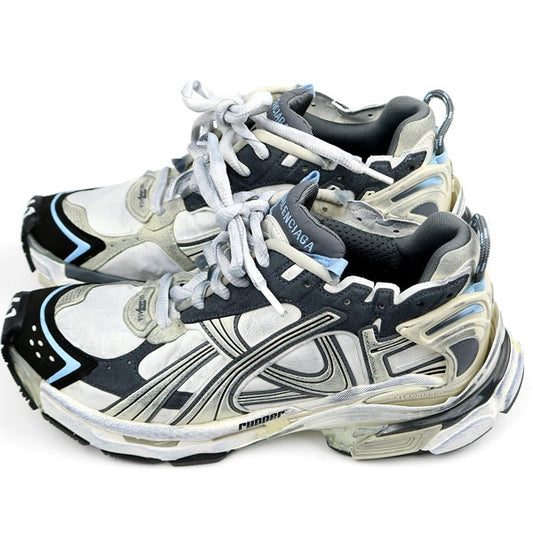 BALENCIAGA Runner Sneakers White Size EU 42