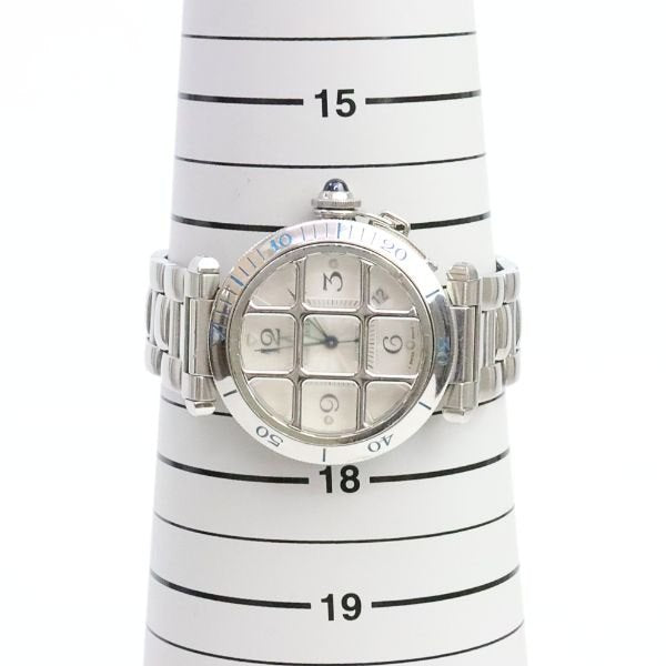 Cartier Pasha Grid 38mm Automatic Watch Silver Size ONE SIZE