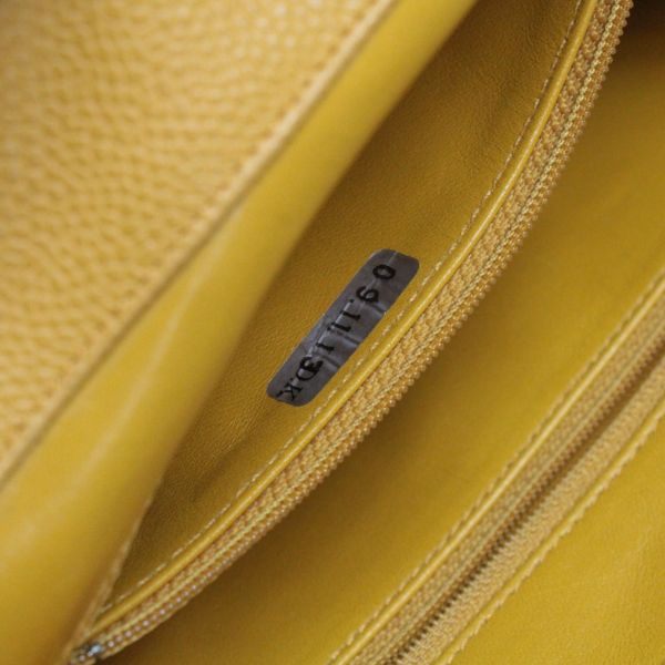CHANEL Yellow Caviar Large Coco Backpack Bag Size ONE SIZE