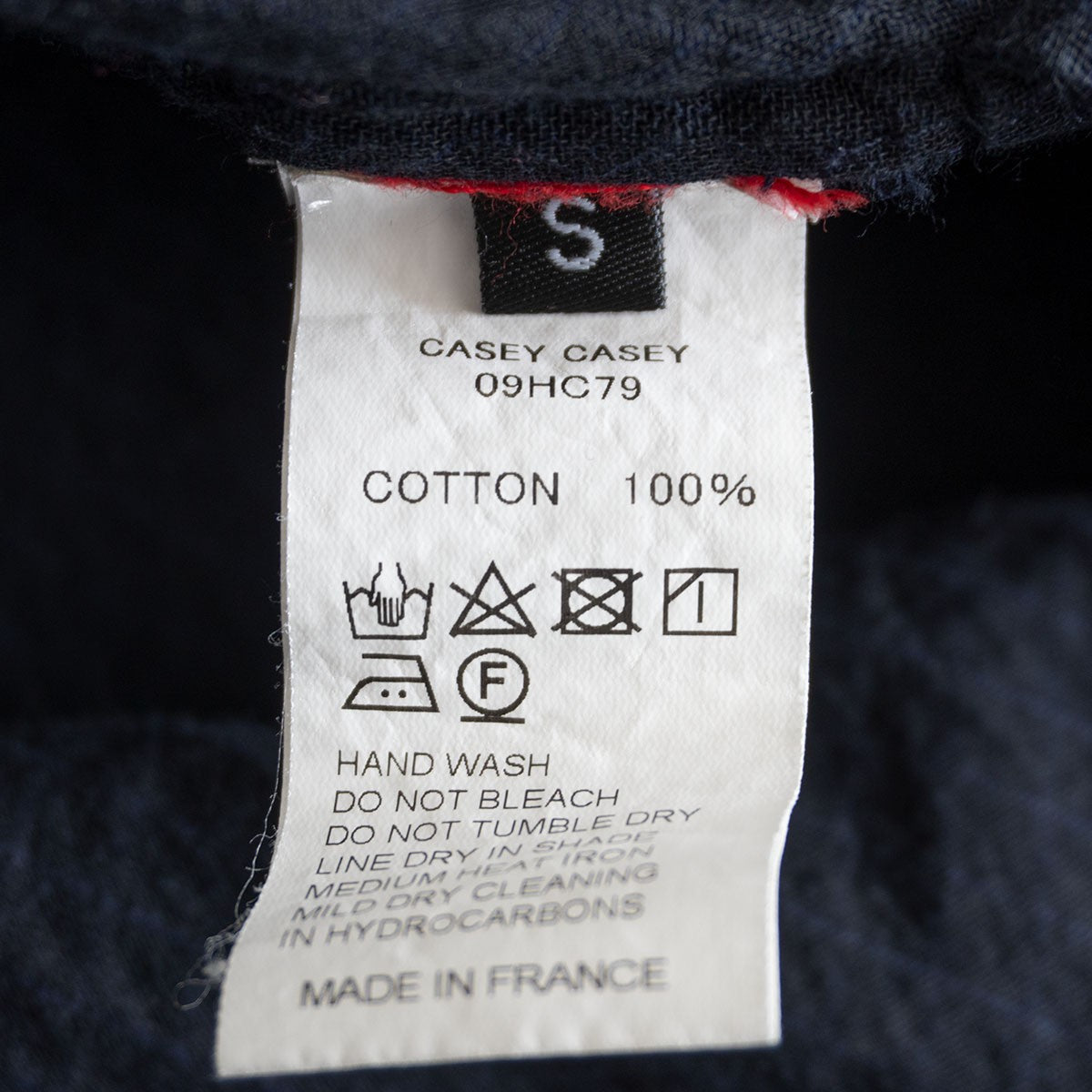 Casey Casey Quilted Shirt Dress Blue Size S