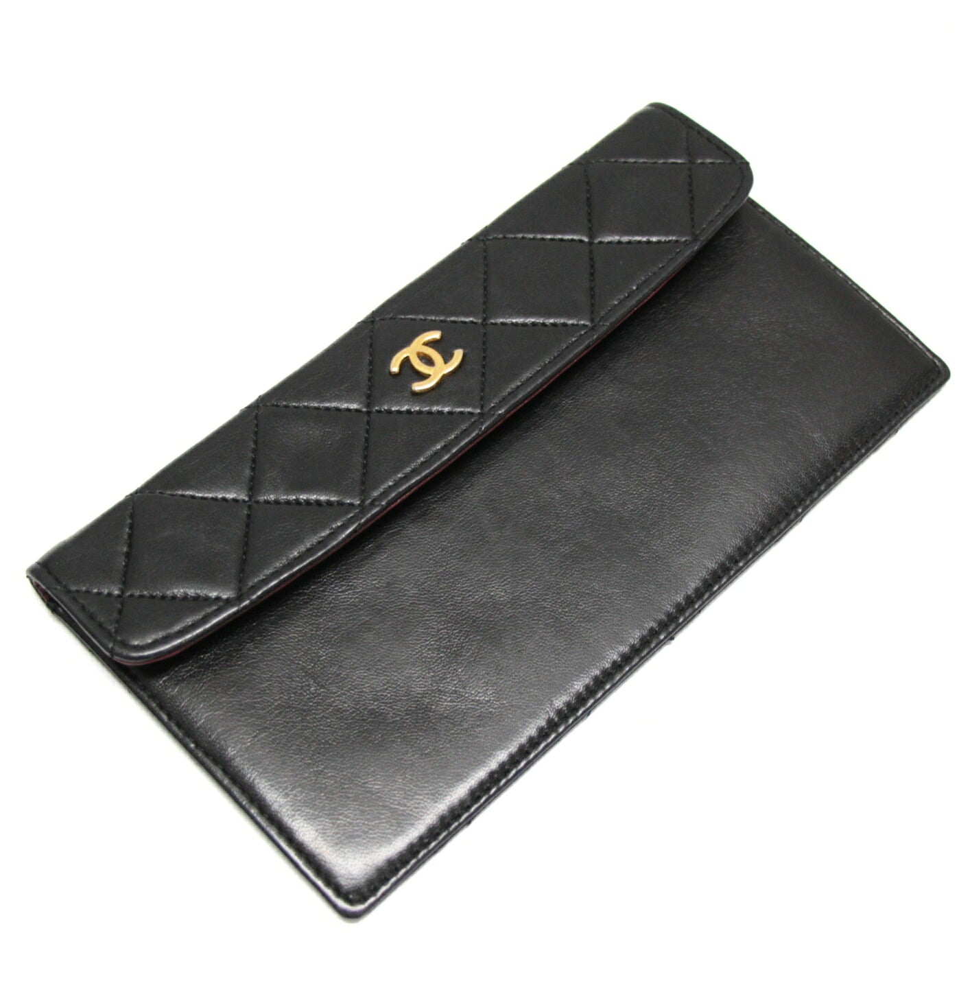 CHANEL Matelasse 27 Lamb Chain Bag Black Size ONE SIZE