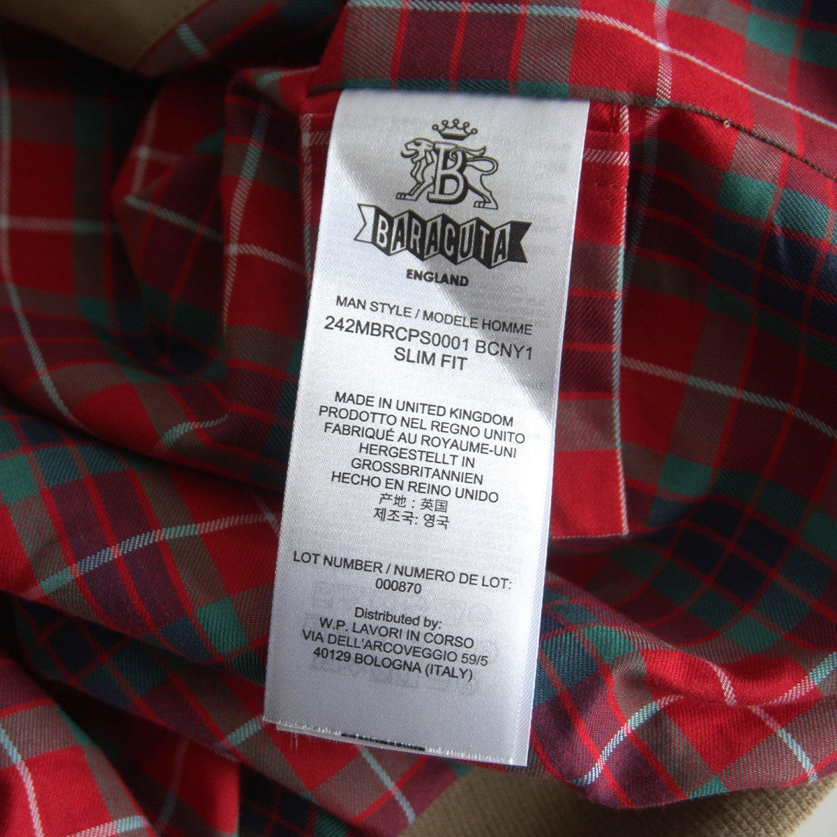 BARACUTA G9 Harrington Jacket Tan Size M