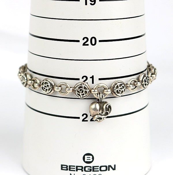 CHROME HEARTS #1 Floral Ball Silver Bracelet Size ONE SIZE