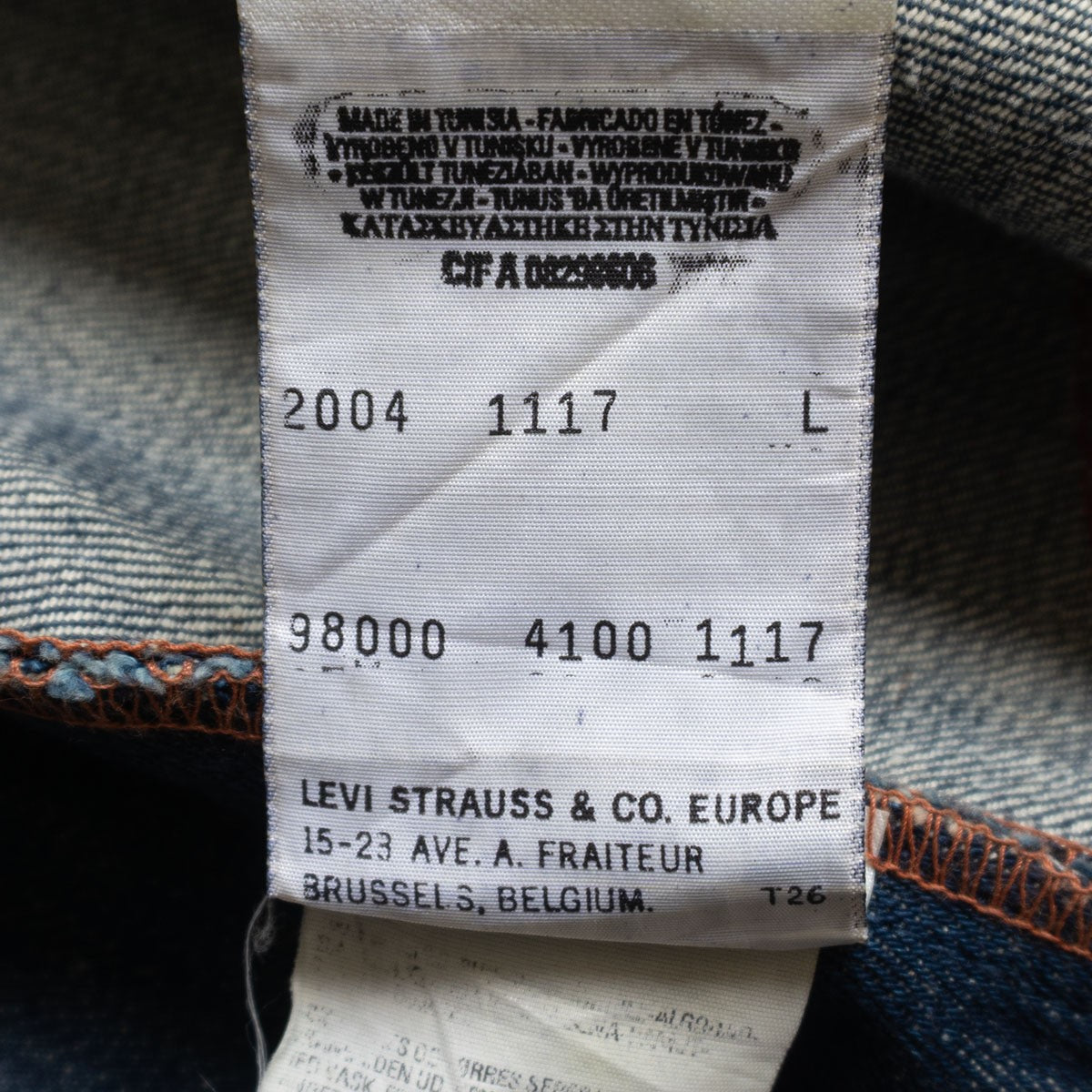 LEVI'S RED Denim Sack Coat Jacket Size L