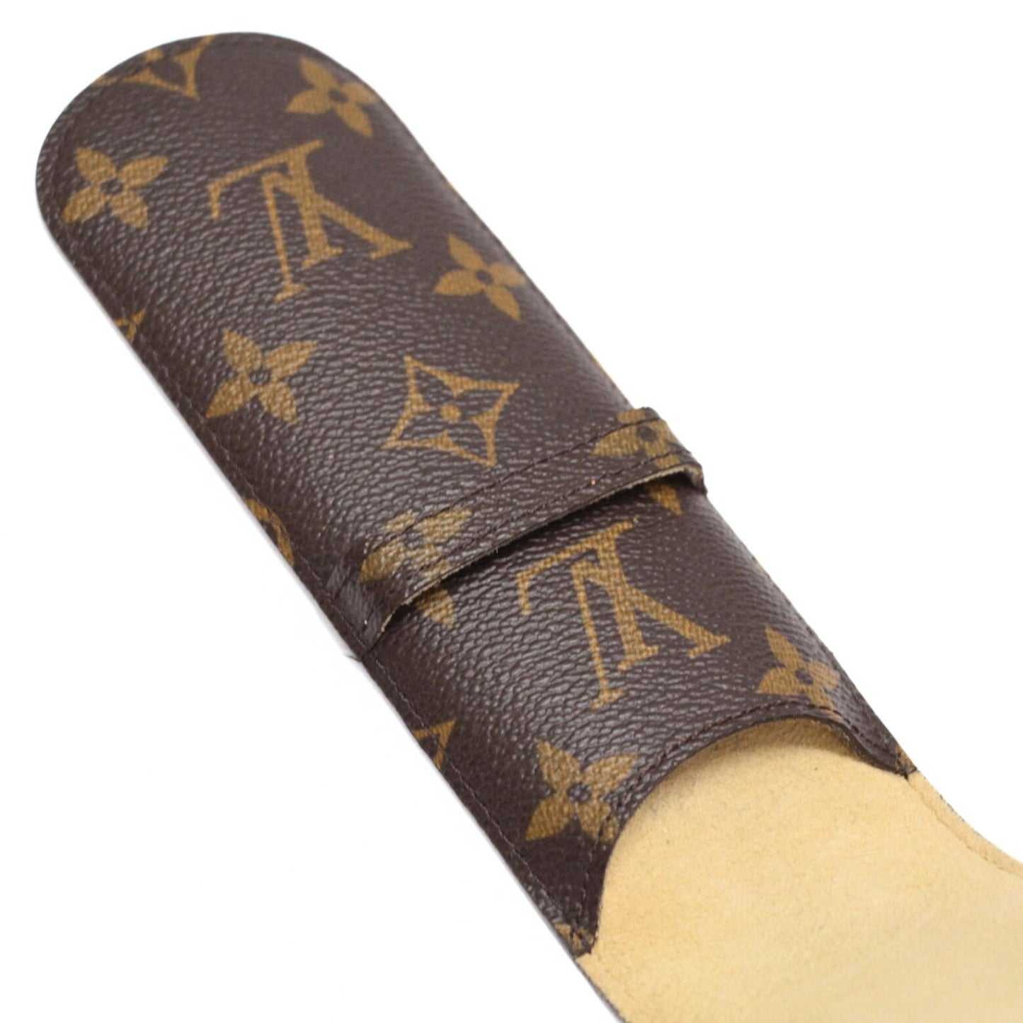 Louis Vuitton Monogram Etui Stylo Pen Case Brown