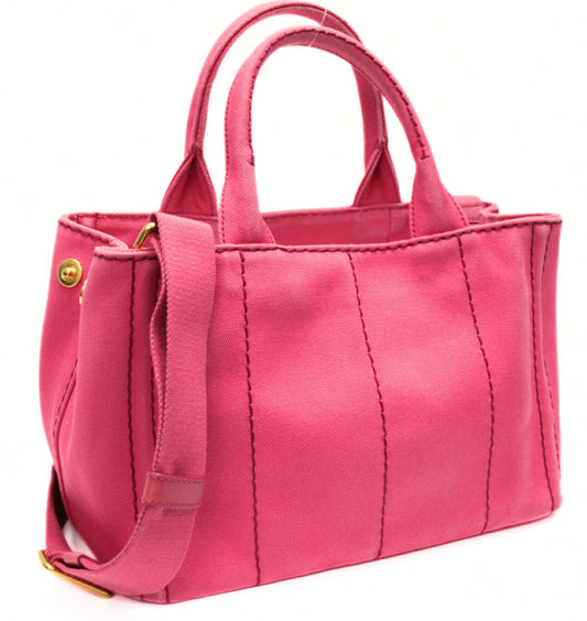 PRADA Canapa Mini Canvas 2WAY Bag Size ONE SIZE