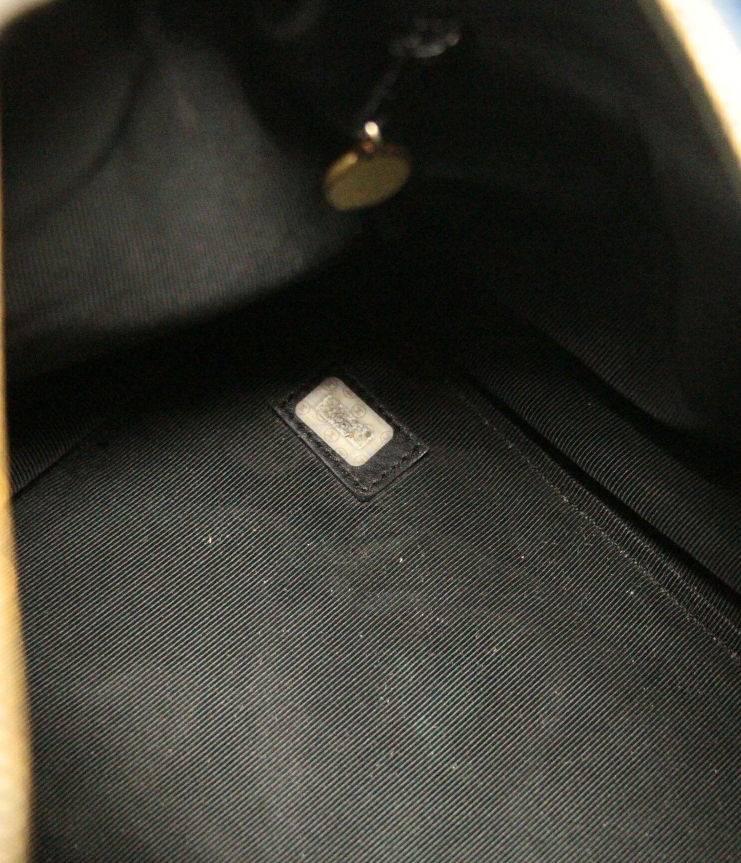 CHANEL Vintage CC Logo Boston Denim Blue