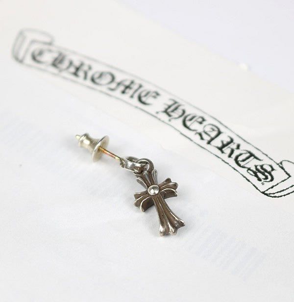 CHROME HEARTS Babyfat Cross Drop SV925 Silver Size ONE SIZE