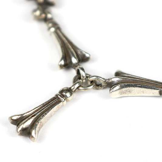 CHROME HEARTS Crosstail Link Silver Bracelet Size ONE SIZE