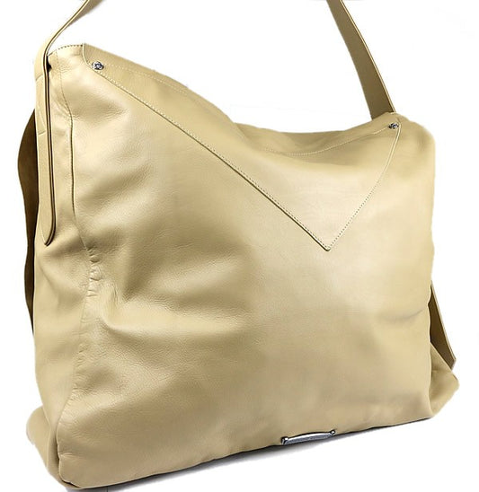 CHROME HEARTS Classic Leather Bag Beige Size ONE SIZE
