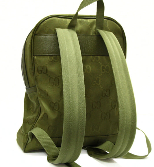GUCCI Off the Grid Nylon Backpack Green Size ONE SIZE