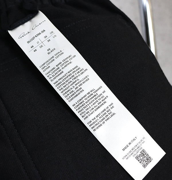 RICK OWENS Mastodon Cargo Pants Black Size 48