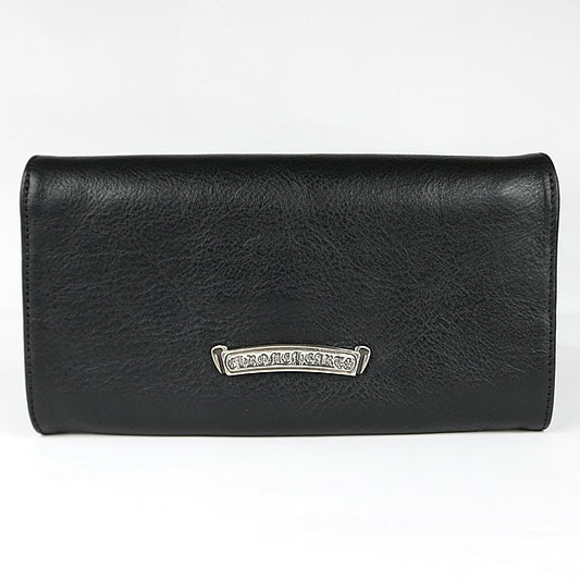 CHROME HEARTS JUDY Leather Long Wallet Black Size ONE SIZE