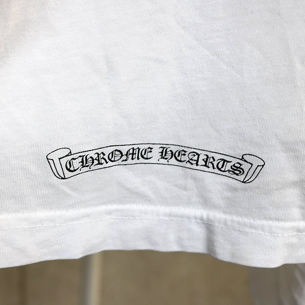 CHROME HEARTS Vine Dagger Print T-Shirt White Size XL