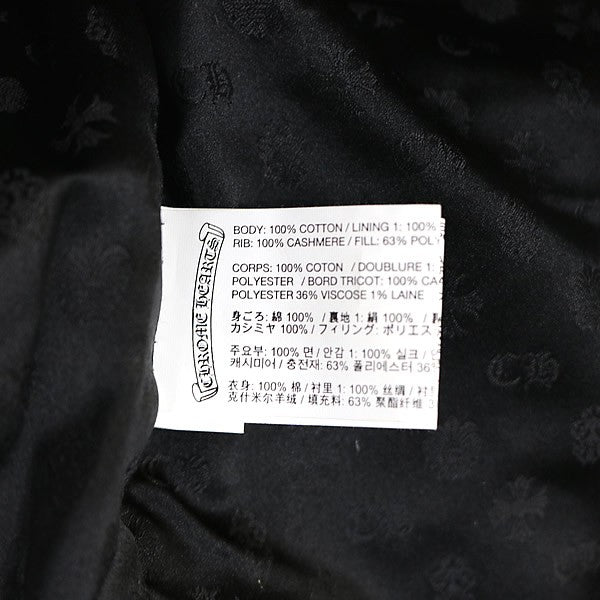 CHROME HEARTS Cross Button Double Zip Jacket Black Size S