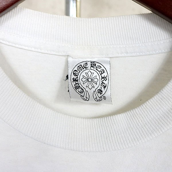 CHROME HEARTS Old Flag Scroll Label Cotton T-Shirt Size S