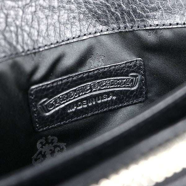 CHROME HEARTS Judy Leather SV925 Wallet Black Size ONE SIZE